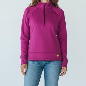 Under Armour Women's Magenta Fleece Top